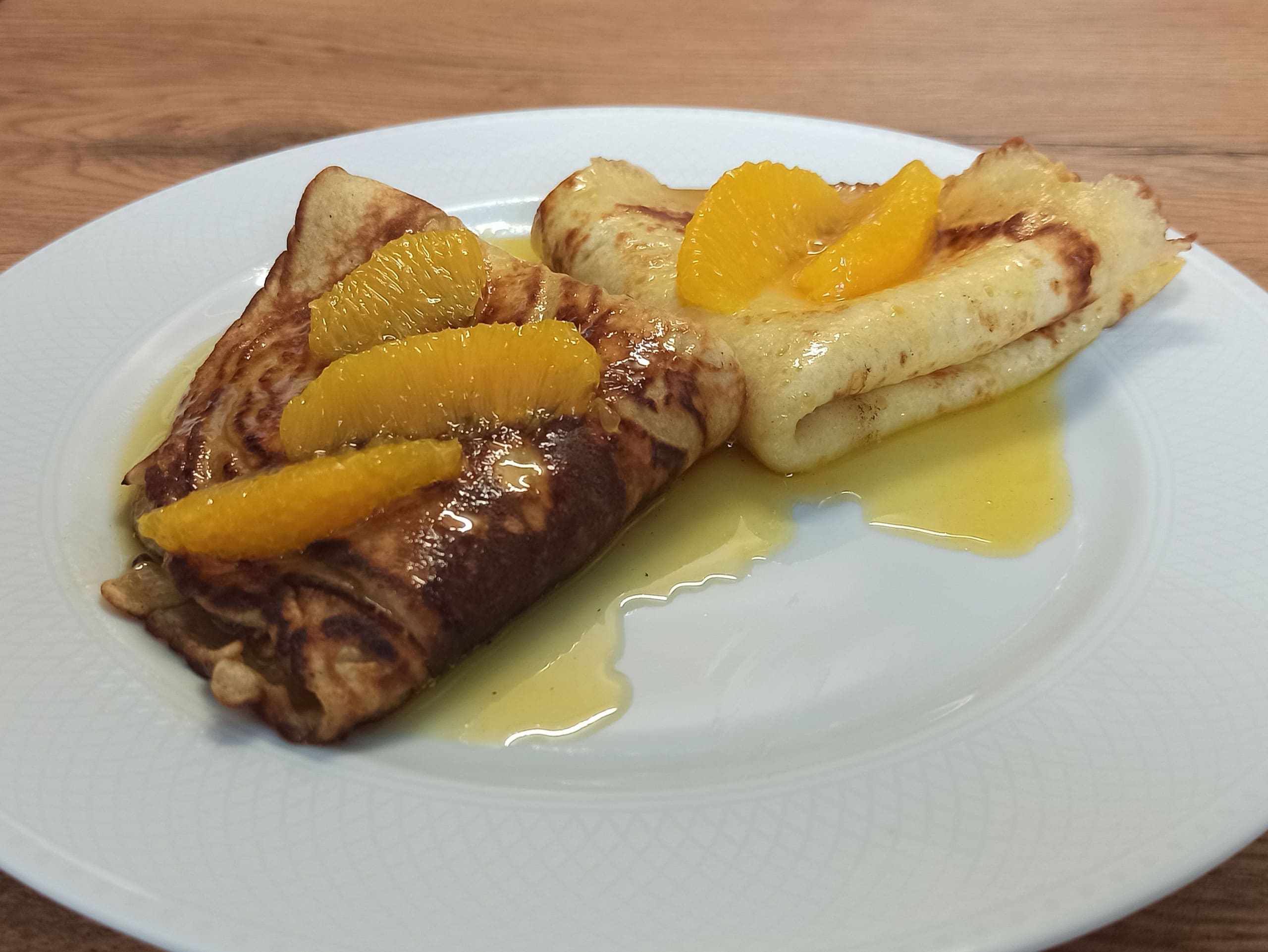 Leckere Crêpe Suzette